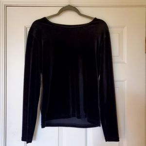 Black Velvet Ralph Lauren Pullover Top. EUC. Worn 2-3 times. Size M.